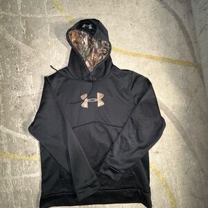 Under Armour Black Hoodie with Camouflage Accents
